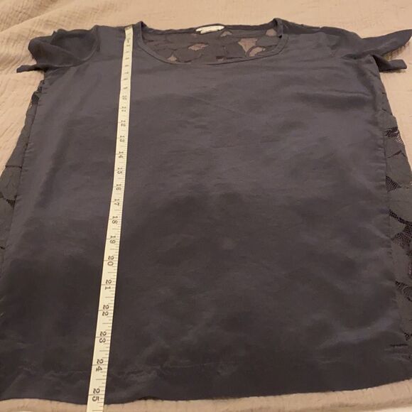 CLUB Monaco gray silk blouse. Size S. - Picture 9 of 10